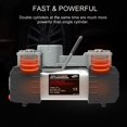 thumbnail image 2 of TOPDC Dual Cylinder Air Compressor Heavy Duty Metal Tire Inflator, Portable Digital Tire Pump,12V DC 100PSI, 2 of 5