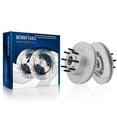 thumbnail image 4 of Detroit Axle - RWD Brake Kit for 2013-2022 Ford F-250 F-350 Super Duty Drilled and Slotted Disc Brake Rotors Ceramic Brakes Pads Replacement : 14.29" inch Front and Rear Rotor, 4 of 8