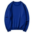 thumbnail image 6 of Resicozy Womens Fall Oversized Plain Sweatshirts Crewneck Hoodie Casual Fashion Lightweight Pullover Sweaters Royal Blue L, 6 of 6