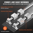thumbnail image 3 of VEVOR Linear Guide Rail Set, SFC16 1000mm, 2 PCS 39.4 in/1000 mm SFC16 Guide Rails 4 PCS SC16 Slide Blocks 4 PCS Rail Supports, 3 of 9
