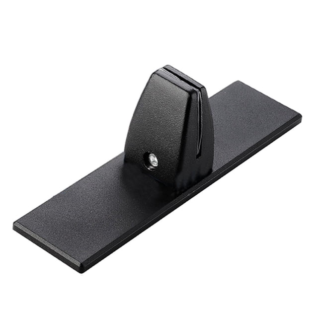 koolsoo Adjustable Office Table Partition Bracket Divider Glass Screen Pins Clamp Office No Drilling Black