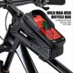 thumbnail image 2 of Bolsa Delantera para Bicicleta Impermeable con Soporte para Teléfono con Pantalla Táctil, Carcasa Rígida, Equipo para Ciclismo de Montaña, Color Negro, 2 of 5