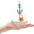 thumbnail image 4 of Juego de 4 decoración de velero en miniatura para accesorios de baño, decoraciones de vela náutica para el hogar (4,4 x 6,8 pulgadas), 4 of 5