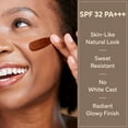 thumbnail image 3 of Kiss New York Tinted Moisturizer SPF 32 PA+++ (Caramel) – Hydrating 12H Sunscreen for Deep Skin Tones, No White Cast, Natural Radiant Finish, Medium Coverage with Hyaluronic Acid & Peptide, 3 of 11