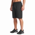 thumbnail image 2 of Men's 100% Polyester Performance Shorts with Pockets, Black S, 1 Count, 1 Pack, 2 of 6