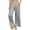 Light Gray, variant on Womens Paper Bag Pants Casual Womens Casual Wide Leg Loose Sweatpants Comfy Oversized Pajama Pants Elastic High Waisted Joggers, Size S