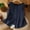 Navy, variant on Reversible Buttoned Round‑Neck Sleeveless Shirt Tunic Double‑Wear Linen Blend Lightweight Breathable Relaxed Fit Casual Layering Piece With Pocket Detail For Everyday And Travel, Tunic Top