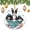 Pattern-3, variant on Ornament Moon Elephant 3" Ceramic Christmas Ornament Cute Cartoon Elephant Christmas Home Office Tree Decorations Xmas Gift