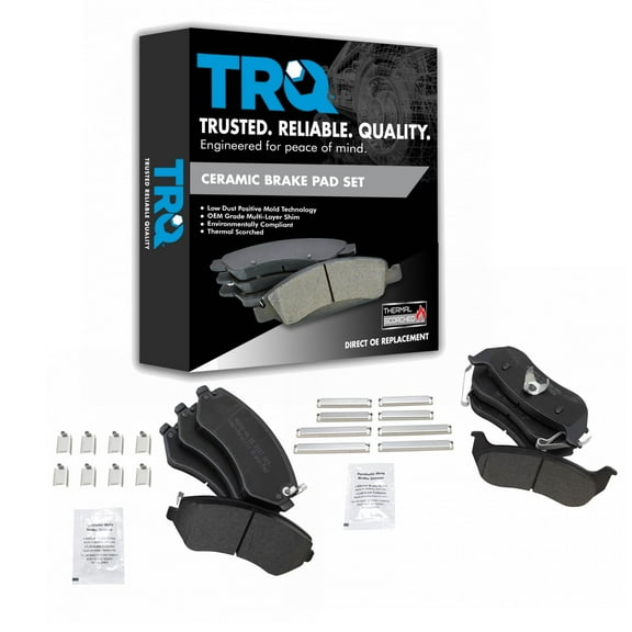 TRQ Semi-Metallic Disc Brake Pad Set Front & Rear Kit for 03-07 Jeep Liberty New BFA20113