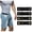 Black+Black, variant on WHIPPY No Buckle Belts for Men Women Invisible Elastic Belt Adjustable Stretch Belt for Jeans Pants