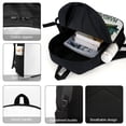 thumbnail image 4 of The Mandalorian-theme Backpack, Campus style schoolbag Bookbag with Adjustable Shoulder Straps And Large Zip Compartment, Unisex Travel Bags.17”, 4 of 6
