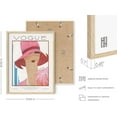 thumbnail image 3 of HAUS AND HUES Pink Wall Art - Vintage Vogue Framed Wall Art for Bedroom, Pink Pictures Wall Decor Vintage Art Print, Glam Room Decor Fashion Wall Art, Pink Wall Decor (Beige Framed 12x16), 3 of 6