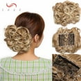 thumbnail image 2 of SEGO Messy Hair Bun with Combs Easy Stretch Dish Hair Chignon Extensions Curly Clip in Updo Hairpiece Short Ponytail Scrunchy for Women, 2 of 6