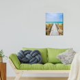 thumbnail image 2 of Coastal Beach Path Canvas Wall Art Tranquil Sea View, Vibrant Blue Ocean, Ideal for Bathroom, Bedroom, Office Décor, Inspiring Seascape Prints, 12x16, 2 of 7