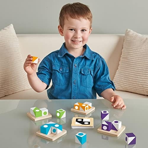 Mindware | Q-bitz Jr. | Juego en Miniatura | Edades 5+ | 2-4 Jugadores | 15 minutos de tie MindWare MindWare