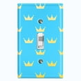 thumbnail image 1 of Metal Light Switch Plate Cover Gold Royal King Queen Crown KIN008, 1 of 13