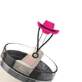 thumbnail image 3 of Lanière Chapeau de Cowboy Couvercle en Silicone avec Paille - Réutilisable pour Tasses, 3 of 6
