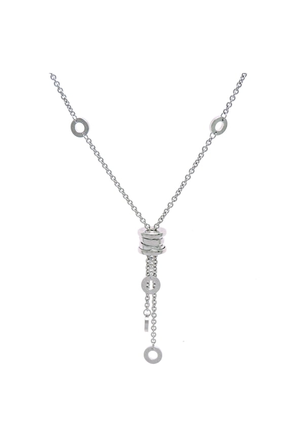 Pre-Owned Bvlgari B.zero1 Element Women's/Men's Necklace CL853896 750 White Gold