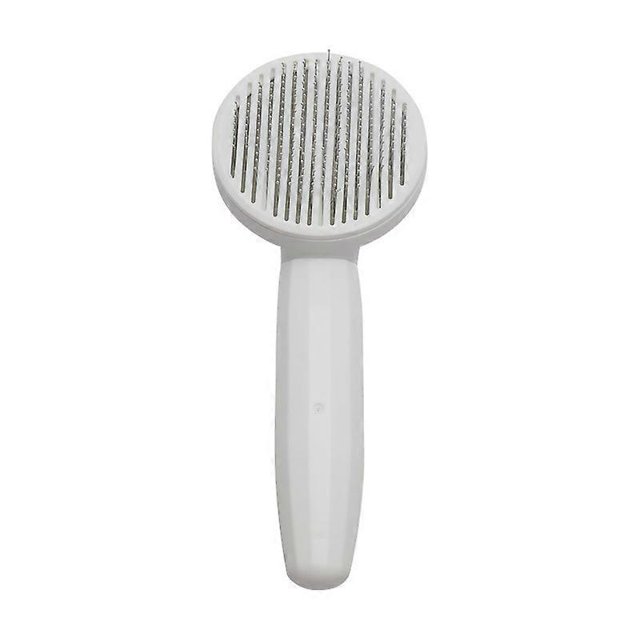 Cepillo para gatos, peine para mascotas, quita el pelo de perro, peine para gatos, limpiador de pelo para perros, cepillo de limpieza, cepillo de belleza, suministros para mascotas, blanco