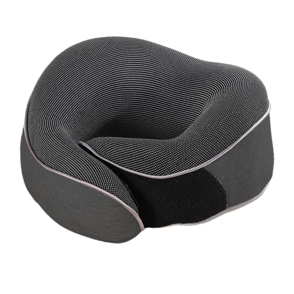 Airplane Pillow Neck Support with Dual Materials and Ergonomic Design 28x28x14cm Travel Neck Pillows for Airplanes Adjustable and Soft