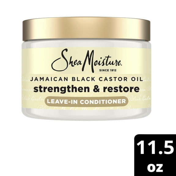 SheaMoisture Jamaican Black Castor Oil Strengthen & Restore Leave-In Conditioner, 16.0 fl oz