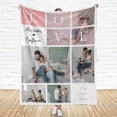 thumbnail image 4 of Customized Couples Blanket. Custom Photo Blankets Wedding Gifts for Couple, Valentines Gift. Blankets with Pictures Customized. (Couple Blanket 6, 50x60) Blankets, 4 of 5