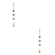 thumbnail image 1 of Campana de viento de metal Ounissouiy con carillones melodiosos color oro verde 2Conjunto, 1 of 6