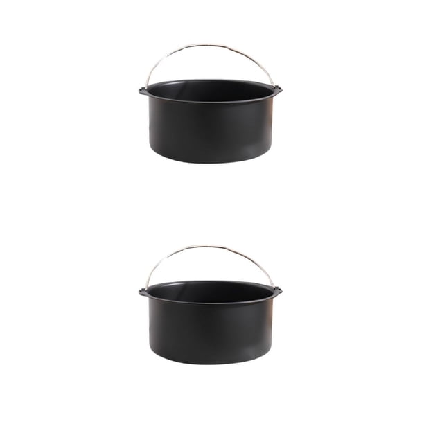 Bewildely Bandeja antiadherente para pasteles, cesta para freidora de aire, para hornear, utensilios para hornear, accesorios de cocina, cestas 6 pulgadas 2Conjunto