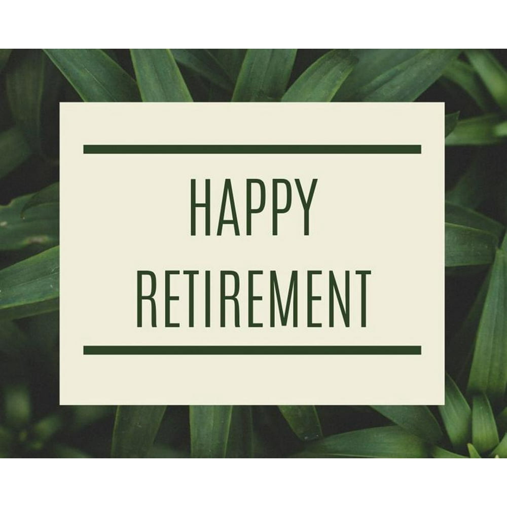 Happy Retirement Guest Book (Hardcover) Guestbook for retirement