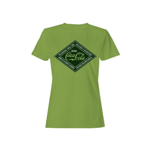 Officially Licensed Coca Cola Vintage Refreshment Logo Women's T-shirt