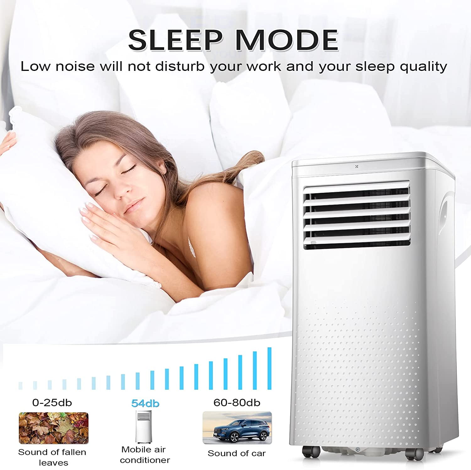 JOY PEBBLE 8000 BTU Portable Air Conditioner, Automatic Defrosting