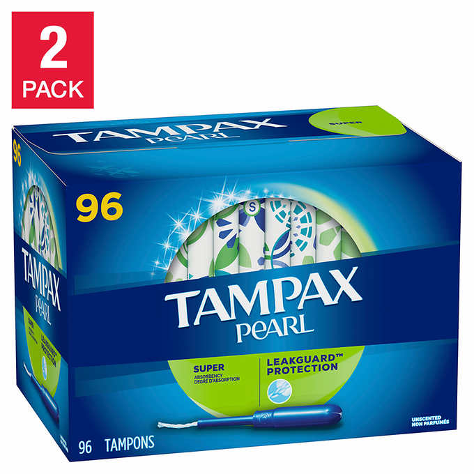 Tampax Pearl Super Tampons, 2-pack | Walmart Canada