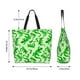 thumbnail image 5 of Balery Green Lizard Bolsa Tote Estilo Estético con Cremalleras, Bolsa de Hombro, Bolsa de Compras Grande y Plegable, 5 of 8