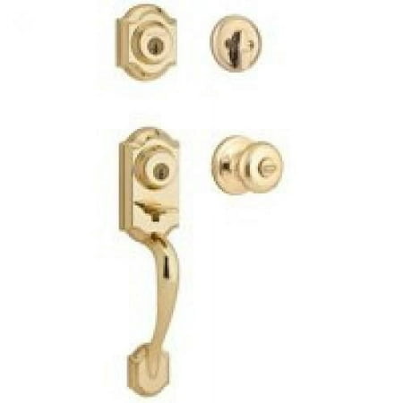 UPC 883351396325 product image for Kwikset 95530-017 Polished Brass Montara Two-Point Locking Single Cylinder Handl | upcitemdb.com