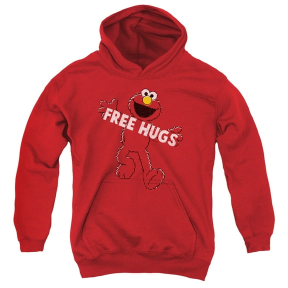 Sesame Street - Free Hugs - Youth Hooded Sweatshirt - Large