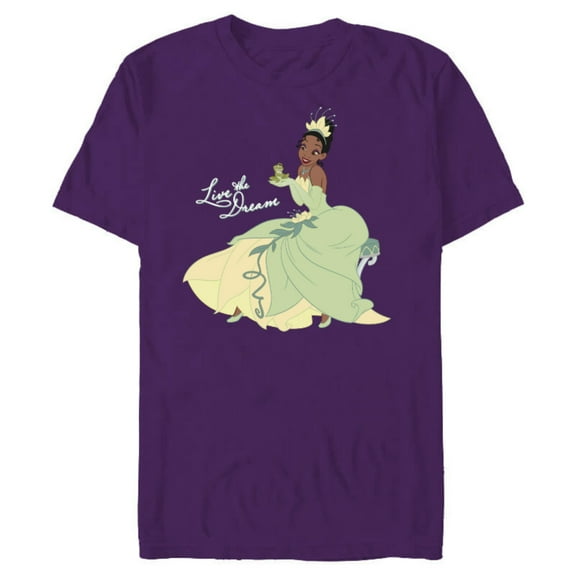 Disney The Princess and the Frog Tiana Dream T-Shirt- Short Sleeve Blended T-Shirt for Adults - Customized-Berry Snow Heather