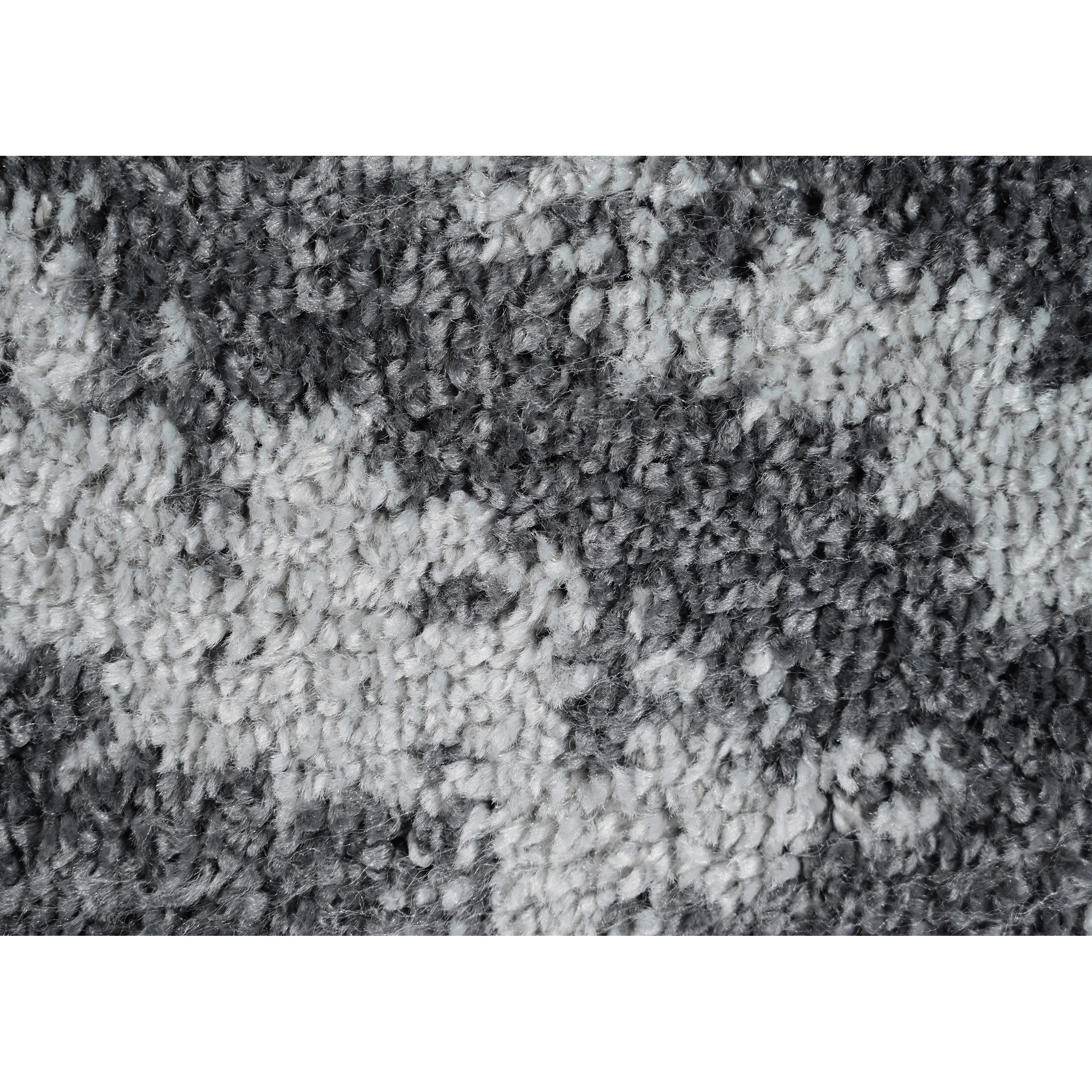 Garland Rug Denali Polypropylene Cinder Gray/Silver Indoor Area Rug, 5' x 7'