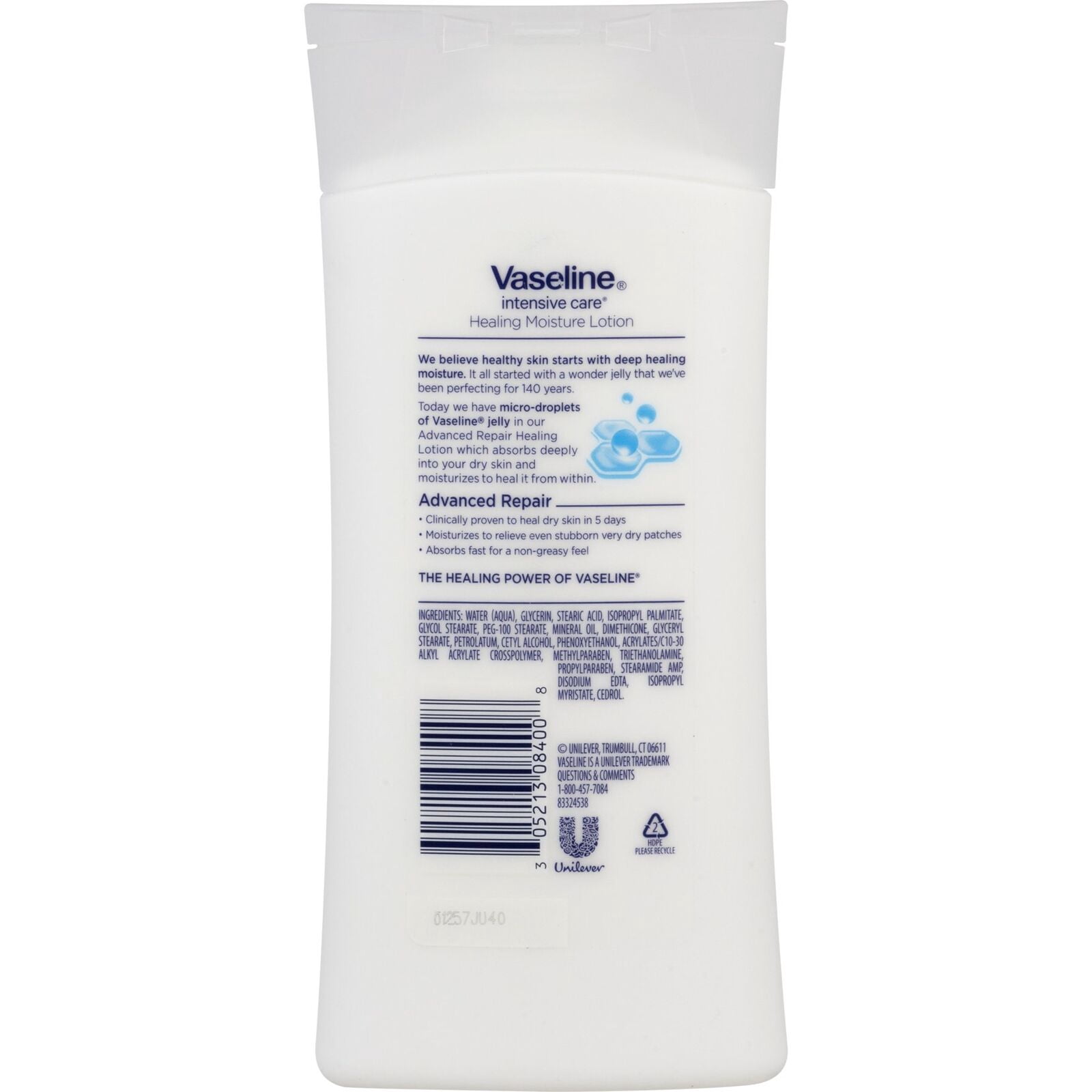 Vaseline Intensive Care Advanced Repair Unscented Lotion 10 oz (Pack of 6)