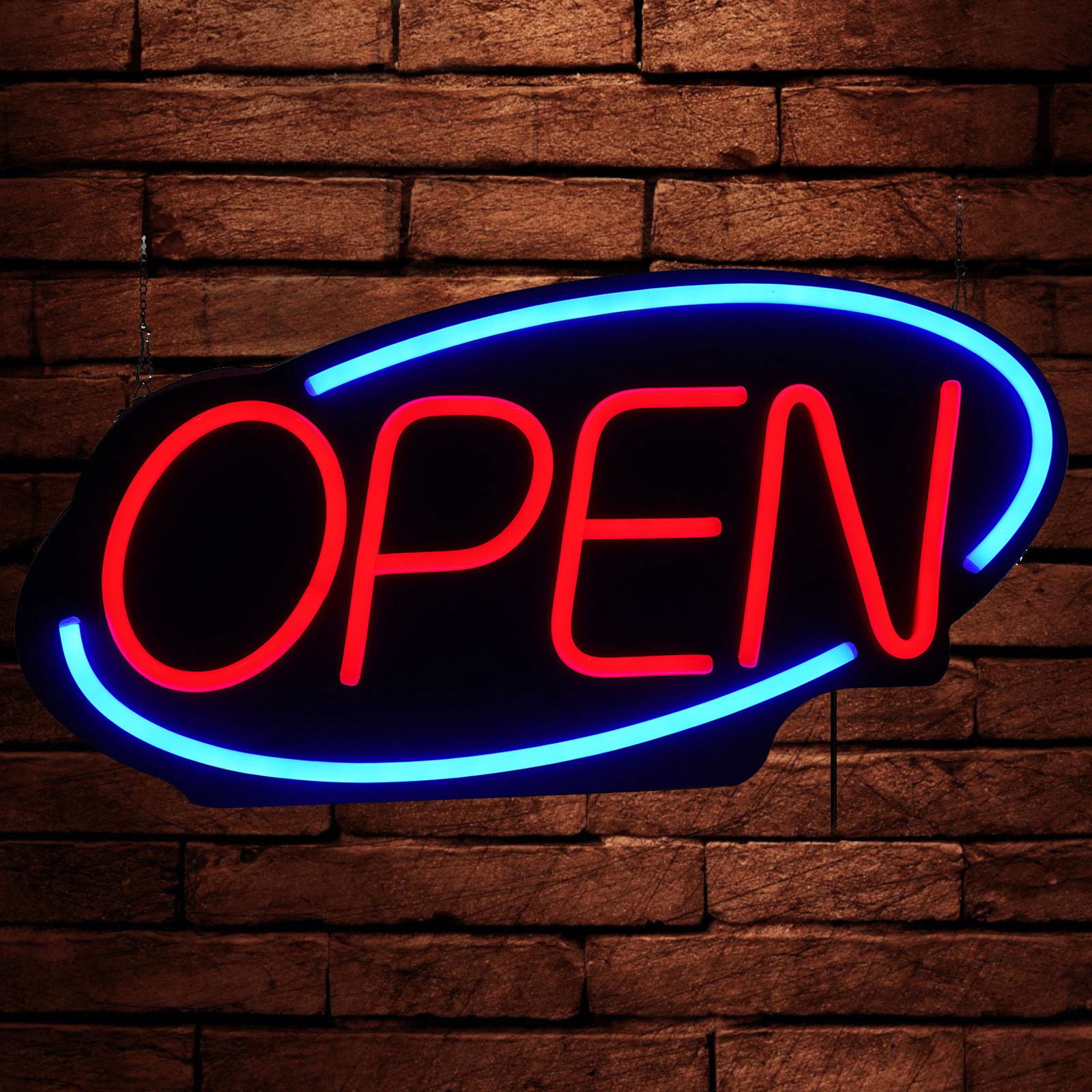 Wuzstar 24 Inch LED Commercial Neon Light Business Store OPEN Sign for Restaurant Bar Club Shop