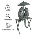 thumbnail image 3 of Pure Garden Frog Figurine for Flower Beds, Fairy Gardens, and More (Bronze), 3 of 8