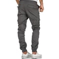 thumbnail image 2 of DYMADE Men's Slim Fit Casual Drawstring Solid Cargo Pants with Pocket, 2 of 3