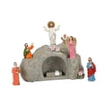 thumbnail image 2 of veasfak Easter Resurrection Scene Set Christ Statue Spring Christian Crafts Easter Scene A, 2 of 9
