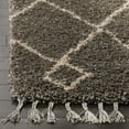thumbnail image 2 of Safavieh MOROCCAN FRINGE SHAG 200, GREY / CREAM, 2'-3" X 5', Area Rug, 2 of 6