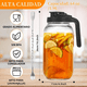 thumbnail image 3 of Jarra De Vidrio Mason 64oz/1.9l Con Tapa Para Agua 2pcs Xtellar transparente, 3 of 4