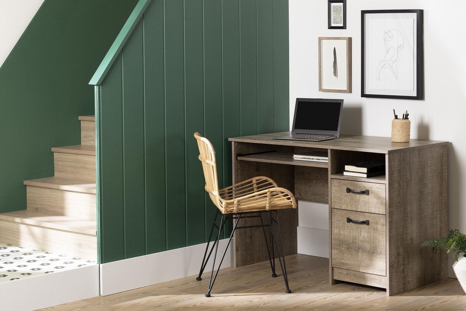 South Shore Tassio Desk Nordik Oak