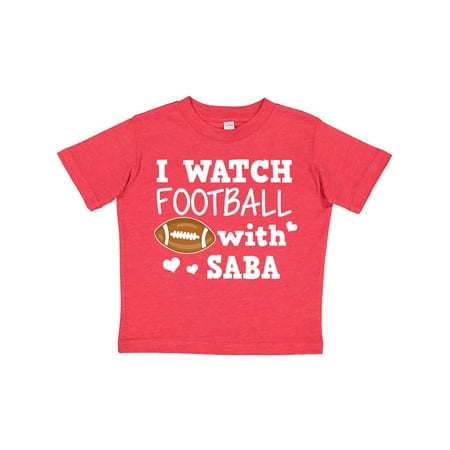 

Inktastic I Watch Football with My Saba Gift Toddler Boy Girl T-Shirt
