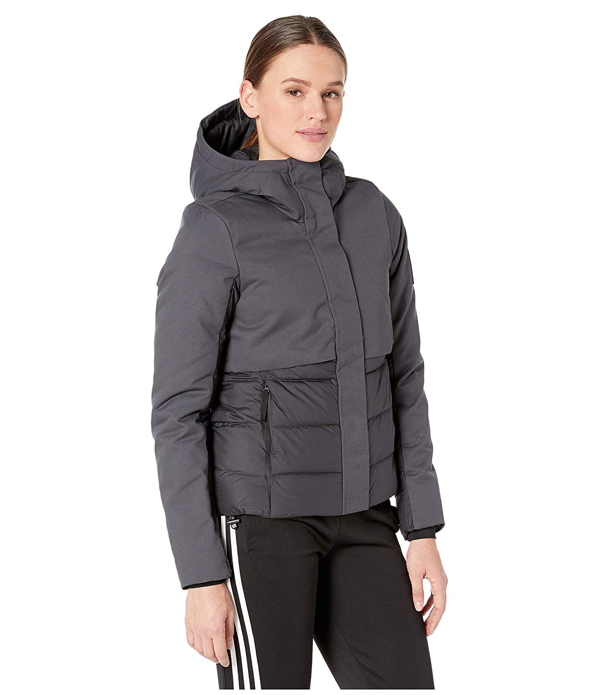 adidas carbon grey climawarm jacket