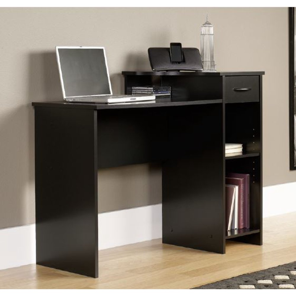 Mainstays Student Desk with Easyglide Drawer, Blackwood Finish