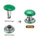 thumbnail image 3 of Uxcell 100 juegos de remaches de cuero de doble tapa 6x6mm para cinturones de tela y decoración, verde, 3 of 7