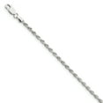 thumbnail image 1 of Sterling Silver 2.5mm Diamond-cut Rope Chain (Weight: 5.67 Grams, Length: 9 Inches), 1 of 4
